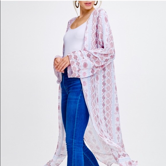 Papermoon Sweaters - NWT Breezy Double Slit Kimono
